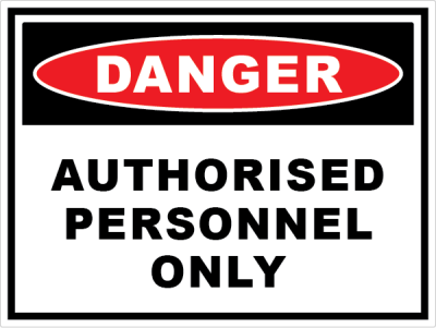 AUTHORISED PERSONNEL ONLY